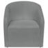 Kit Sofá Curvo França 160cm LD. e 2 Poltronas Luiza Max Conforto, Elegância e Design Moderno Bouclé Cinza