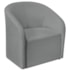 Kit Sofá Curvo França 160cm LD. e 2 Poltronas Luiza Max Conforto, Elegância e Design Moderno Bouclé Cinza
