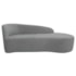 Kit Sofá Curvo França 160cm LD. e 2 Poltronas Luiza Max Conforto, Elegância e Design Moderno Bouclé Cinza