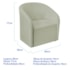 Kit Sofá Curvo França 160cm LD. e 2 Poltronas Luiza Max Conforto, Elegância e Design Moderno Bouclé Verde Oliva