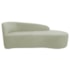 Kit Sofá Curvo França 160cm LD. e 2 Poltronas Luiza Max Conforto, Elegância e Design Moderno Bouclé Verde Oliva