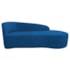 Kit Sofá Curvo França 160cm LD. e 2 Poltronas Luiza Max Conforto, Elegância e Design Moderno Linho Azul Royal