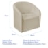 Kit Sofá Curvo França 160cm LD. e 2 Poltronas Luiza Max Conforto, Elegância e Design Moderno Linho Bege