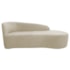 Kit Sofá Curvo França 160cm LD. e 2 Poltronas Luiza Max Conforto, Elegância e Design Moderno Linho Bege