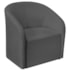 Kit Sofá Curvo França 160cm LD. e 2 Poltronas Luiza Max Conforto, Elegância e Design Moderno Linho Cinza Escuro