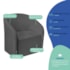 Kit Sofá Curvo França 160cm LD. e 2 Poltronas Luiza Max Conforto, Elegância e Design Moderno Linho Cinza Escuro