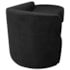 Kit Sofá Curvo França 160cm LD. e 2 Poltronas Luiza Max Conforto, Elegância e Design Moderno Linho Preto