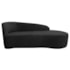 Kit Sofá Curvo França 160cm LD. e 2 Poltronas Luiza Max Conforto, Elegância e Design Moderno Linho Preto