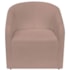 Kit Sofá Curvo França 160cm LD. e 2 Poltronas Luiza Max Conforto, Elegância e Design Moderno Linho Rose