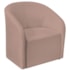 Kit Sofá Curvo França 160cm LD. e 2 Poltronas Luiza Max Conforto, Elegância e Design Moderno Linho Rose