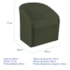 Kit Sofá Curvo França 160cm LD. e 2 Poltronas Luiza Max Conforto, Elegância e Design Moderno Linho Verde