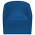 Kit Sofá Curvo França 160cm LD. e Poltrona Luiza Max Conforto, Elegância e Design Moderno Linho Azul Royal