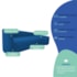 Kit Sofá Curvo França 160cm LD. e Poltrona Luiza Max Conforto, Elegância e Design Moderno Linho Azul Royal