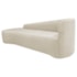 Kit Sofá Curvo França 180cm L.E e 2 Poltronas Luiza Max Conforto, Elegância e Design Moderno Bouclé Bege
