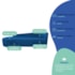 Kit Sofá Curvo França 180cm L.E e 2 Poltronas Luiza Max Conforto, Elegância e Design Moderno Linho Azul Royal
