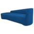 Kit Sofá Curvo França 180cm L.E e 2 Poltronas Luiza Max Conforto, Elegância e Design Moderno Linho Azul Royal