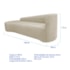 Kit Sofá Curvo França 180cm L.E e 2 Poltronas Luiza Max Conforto, Elegância e Design Moderno Linho Cinza Claro