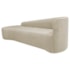 Kit Sofá Curvo França 180cm L.E e 2 Poltronas Luiza Max Conforto, Elegância e Design Moderno Linho Cinza Claro