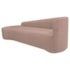 Kit Sofá Curvo França 180cm L.E e 2 Poltronas Luiza Max Conforto, Elegância e Design Moderno Linho Rose