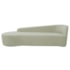 Kit Sofá Curvo França 180cm L.E e Poltrona Luiza Max Conforto, Elegância e Design Moderno Bouclé Verde Oliva