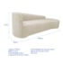 Kit Sofá Curvo França 180cm LD. e 2 Poltronas Luiza Max Conforto, Elegância e Design Moderno Bouclé Bege