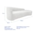 Kit Sofá Curvo França 180cm LD. e 2 Poltronas Luiza Max Conforto, Elegância e Design Moderno Bouclé Branco