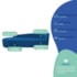 Kit Sofá Curvo França 200cm L.E e 2 Poltronas Luiza Max Conforto, Elegância e Design Moderno Linho Azul Royal