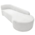 Kit Sofá Curvo França 200cm LD. e 2 Poltronas Luiza Max Conforto, Elegância e Design Moderno Bouclé Branco