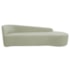 Kit Sofá Curvo França 200cm LD. e 2 Poltronas Luiza Max Conforto, Elegância e Design Moderno Bouclé Verde Oliva