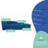 Kit Sofá Curvo França 200cm LD. e 2 Poltronas Luiza Max Conforto, Elegância e Design Moderno Linho Azul Royal