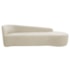 Kit Sofá Curvo França 200cm LD. e Poltrona Luiza Max Conforto, Elegância e Design Moderno Bouclé Bege