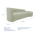 Kit Sofá Curvo França 200cm LD. e Poltrona Luiza Max Conforto, Elegância e Design Moderno Bouclé Verde Oliva