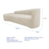 Kit Sofá Curvo França 220cm L.E e 2 Poltronas Luiza Max Conforto, Elegância e Design Moderno Bouclé Bege