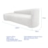 Kit Sofá Curvo França 220cm L.E e 2 Poltronas Luiza Max Conforto, Elegância e Design Moderno Bouclé Branco