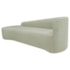 Kit Sofá Curvo França 220cm L.E e 2 Poltronas Luiza Max Conforto, Elegância e Design Moderno Bouclé Verde Oliva