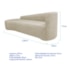 Kit Sofá Curvo França 220cm L.E e 2 Poltronas Luiza Max Conforto, Elegância e Design Moderno Linho Bege