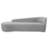 Kit Sofá Curvo França 220cm L.E e 2 Poltronas Luiza Max Conforto, Elegância e Design Moderno Linho Cinza Claro