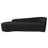 Kit Sofá Curvo França 220cm L.E e Poltrona Luiza Max Conforto, Elegância e Design Moderno Bouclé Preto