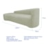 Kit Sofá Curvo França 220cm L.E e Poltrona Luiza Max Conforto, Elegância e Design Moderno Bouclé Verde Oliva