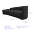 Kit Sofá Curvo França 220cm L.E e Poltrona Luiza Max Conforto, Elegância e Design Moderno Linho Preto