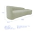 Kit Sofá Curvo França 220cm LD. e Poltrona Luiza Max Conforto, Elegância e Design Moderno Bouclé Verde Oliva