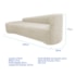 Kit Sofá Curvo França 250cm L.E e 2 Poltronas Luiza Max Conforto, Elegância e Design Moderno Bouclé Bege