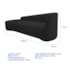 Kit Sofá Curvo França 250cm L.E e 2 Poltronas Luiza Max Conforto, Elegância e Design Moderno Bouclé Preto