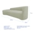Kit Sofá Curvo França 250cm L.E e 2 Poltronas Luiza Max Conforto, Elegância e Design Moderno Bouclé Verde Oliva