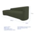Kit Sofá Curvo França 250cm L.E e Poltrona Luiza Max Conforto, Elegância e Design Moderno Linho Verde