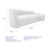 Kit Sofá Curvo França 250cm LD. e 2 Poltronas Luiza Max Conforto, Elegância e Design Moderno Bouclé Branco