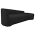 Kit Sofá Curvo França 250cm LD. e 2 Poltronas Luiza Max Conforto, Elegância e Design Moderno Bouclé Preto