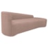 Kit Sofá Curvo França 250cm LD. e 2 Poltronas Luiza Max Conforto, Elegância e Design Moderno Linho Rose
