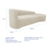 Kit Sofá Curvo França 250cm LD. e Poltrona Luiza Max Conforto, Elegância e Design Moderno Bouclé Bege
