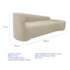 Kit Sofá Curvo França 250cm LD. e Poltrona Luiza Max Conforto, Elegância e Design Moderno Linho Bege